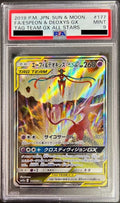 Pokemon TCG Espeon & Deoxys GX (SA) SR 177/173 PSA 9
