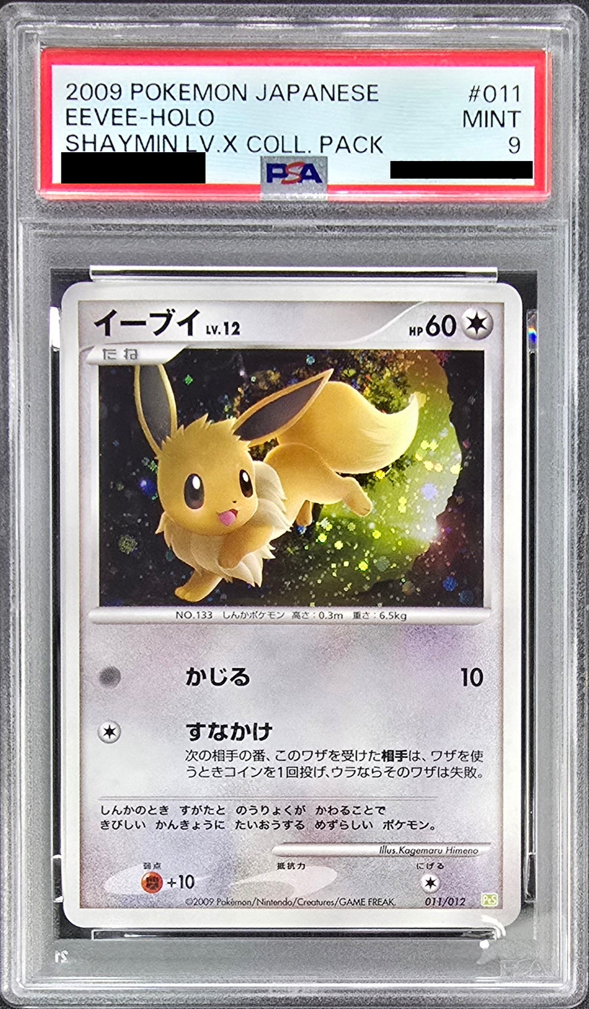 Pokemon TCG Eevee 011/012 PSA 9