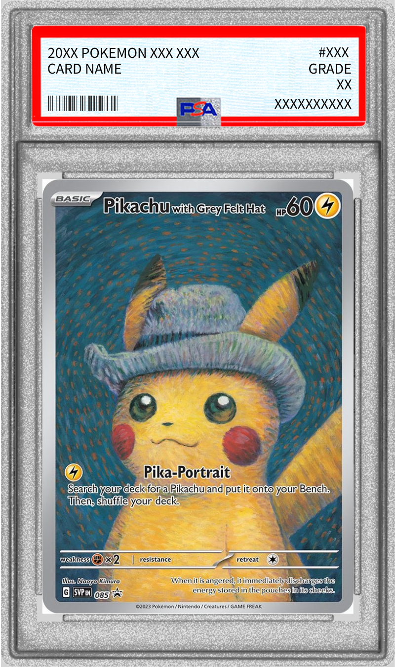Pokemon TCG Pikachu with Grey Felt Hat (085/SV-P) (P) PSA 9