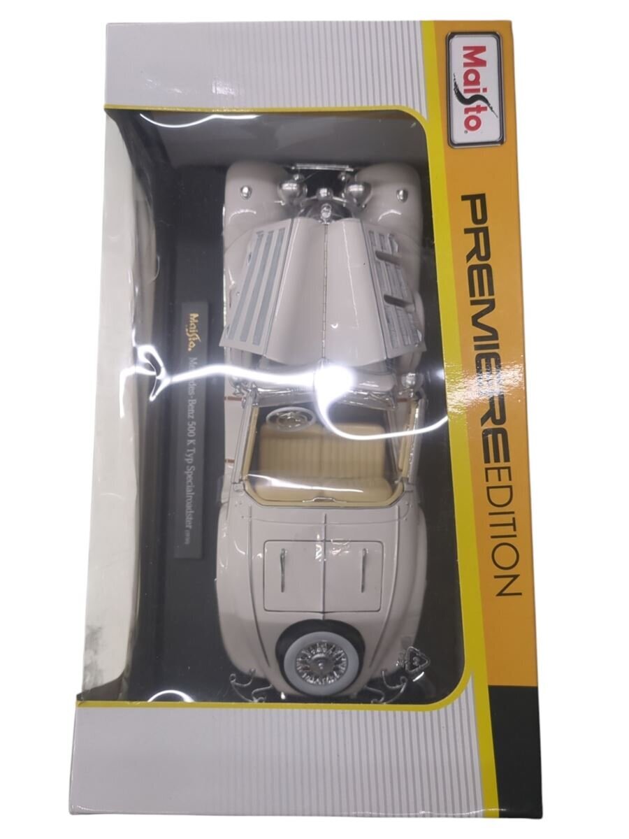 Maisto Mercedes-Benz 500K Typ Special Roadster (1936) White 1:18
