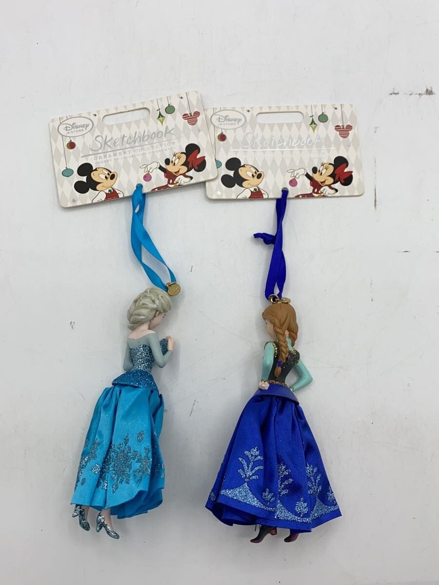 Disney Frozen Anna and Elsa Christmas Ornament Figure Set of 2