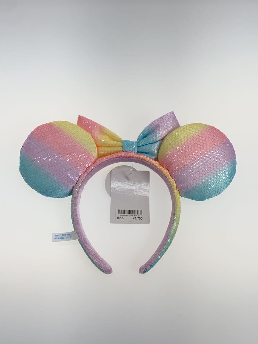 Disney RESORT × Disney Pastel Rainbow Minnie-Style Headband