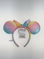 Disney RESORT × Disney Pastel Rainbow Minnie-Style Headband