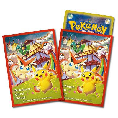 Pokemon TCG Deck Shield "Tohoku Pikachu (Special BOX)" — 64 sleeves [Supplies]