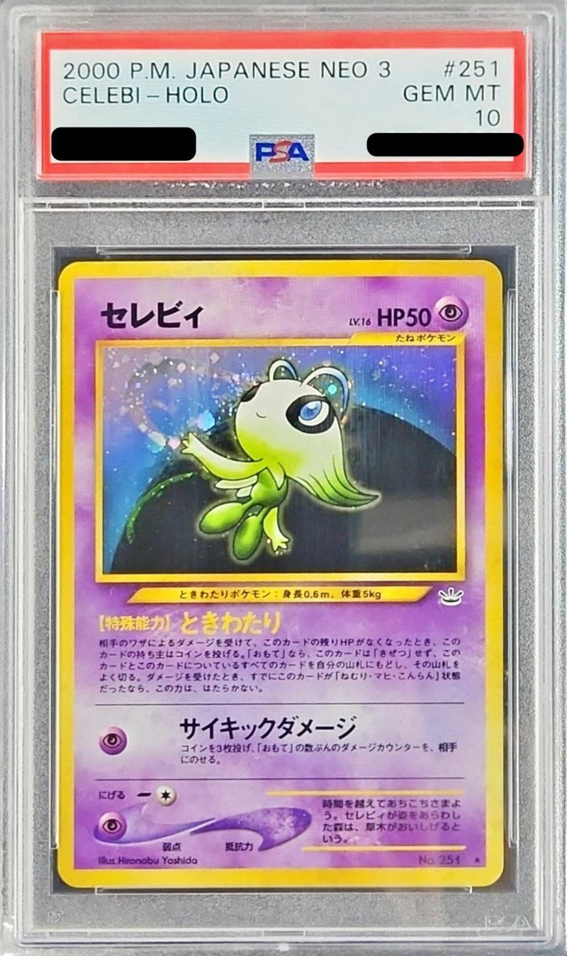 Pokemon TCG Celebi LV.16 ★ Old Back PSA 10