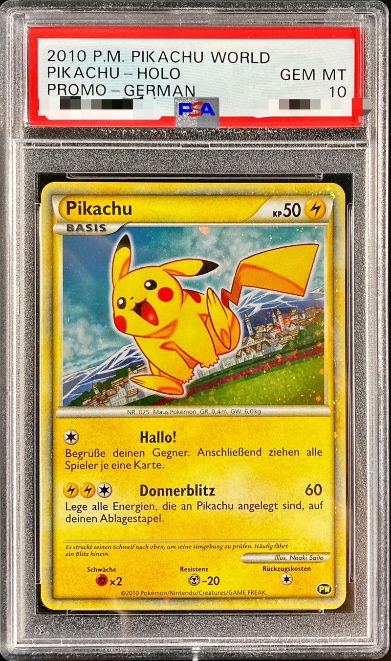 Pokemon TCG Pikachu (German) PSA 10 PW
