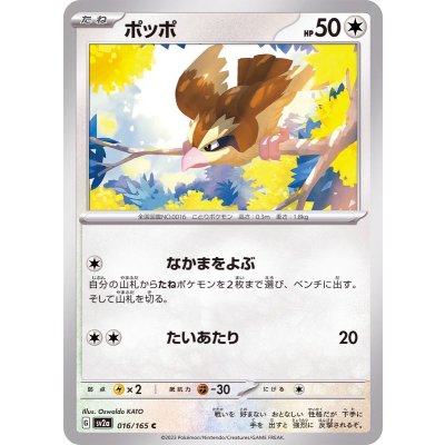 Pokemon TCG Pidgey [C] {016/165}