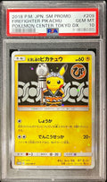 Pokemon TCG Firefighter Pikachu P 209/SM-P PSA 10