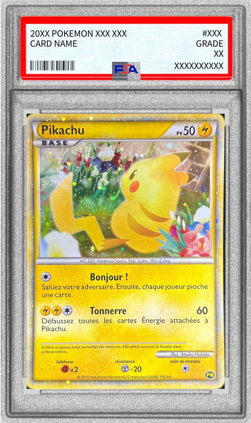Pokemon TCG Pikachu (French) PSA 9 PW