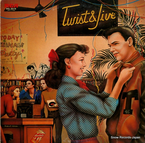 Vintage Record JOHNNY AND THE HURRICANES - twist & jive - RVL-6519