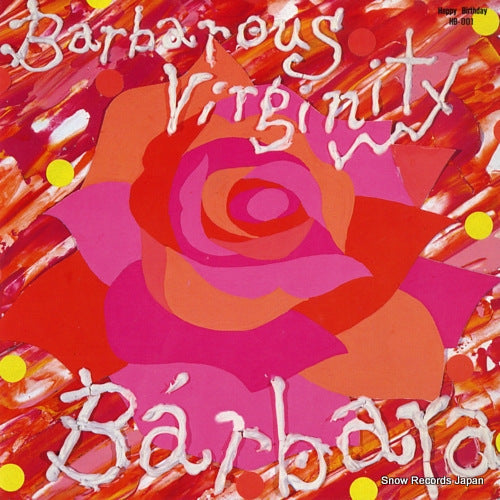 Vintage Record BARBARA - barbarous virginity - HB-001