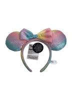 Disney RESORT × Disney Pastel Rainbow Minnie-Style Headband