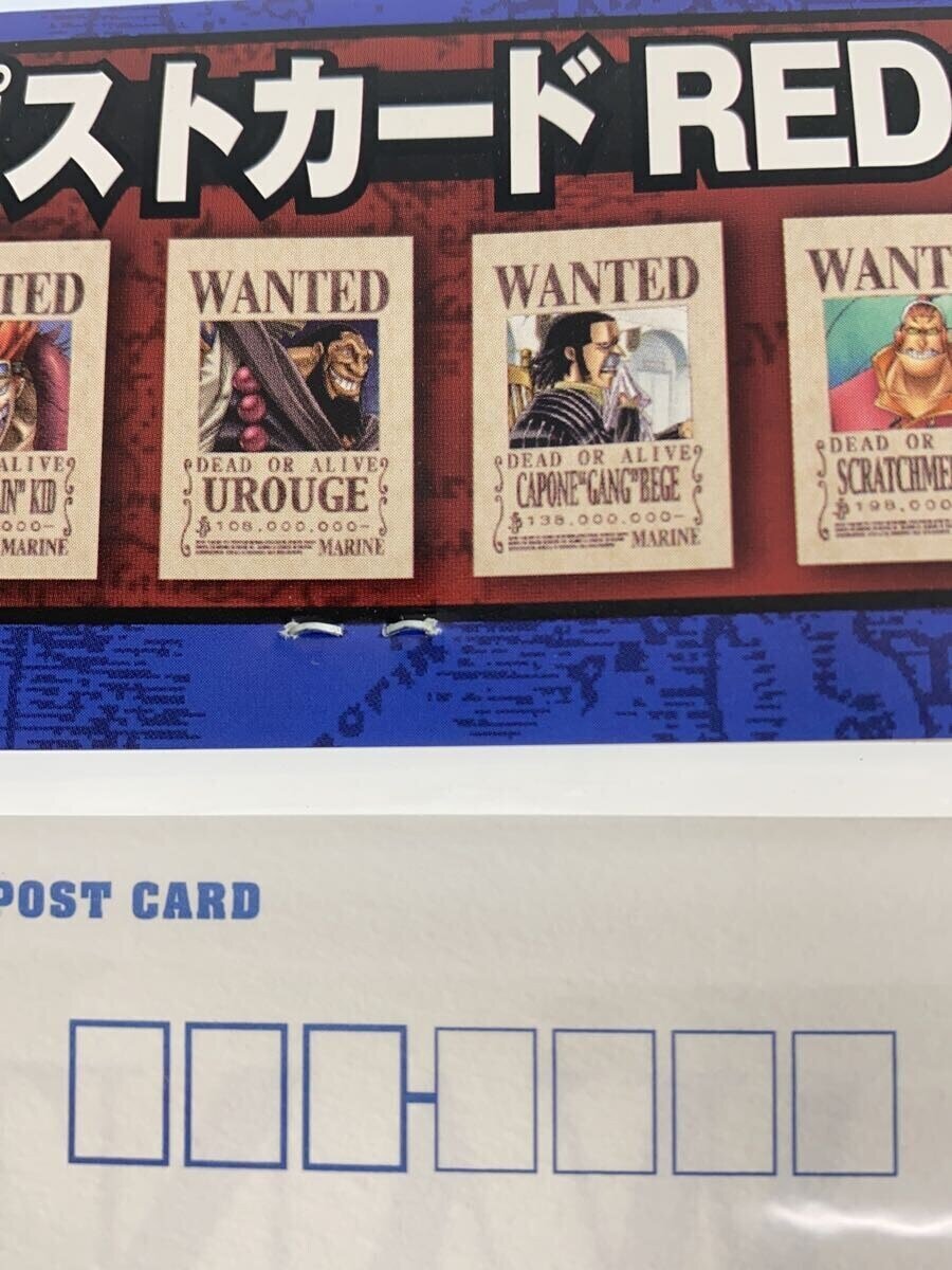 Misc. Brand ONE PIECE Straw Hat Pirates Wanted Poster Postcard BLUE