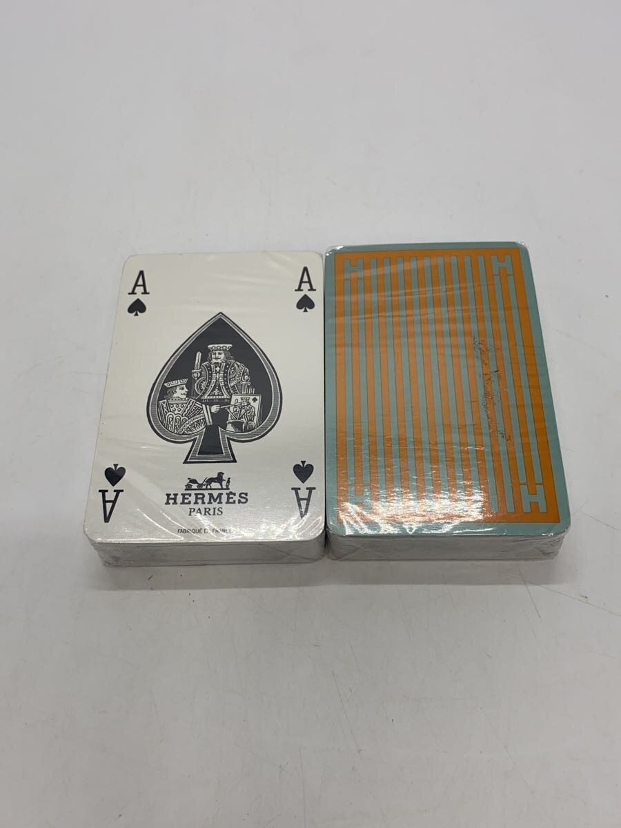 HERMES Striped Playing Cards