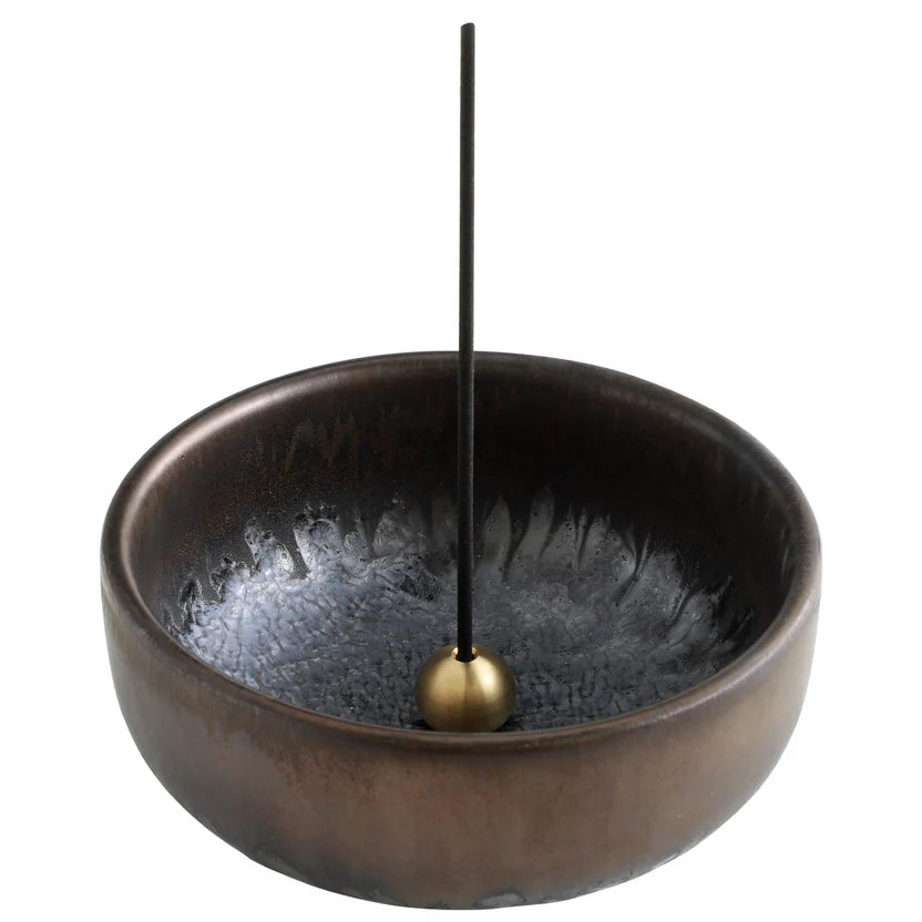 Zen Black and Gold Incense Holder