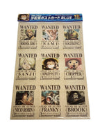 Misc. Brand ONE PIECE Straw Hat Pirates Wanted Poster Postcard BLUE