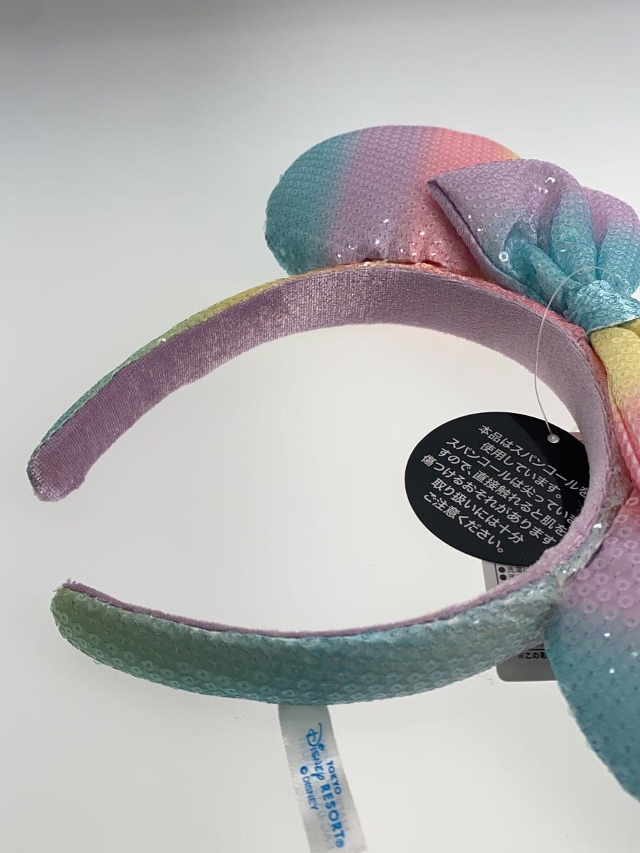 Disney RESORT × Disney Pastel Rainbow Minnie-Style Headband