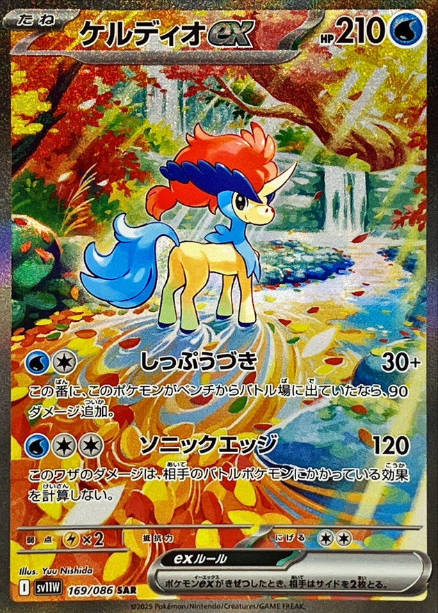 Pokemon TCG Keldeo ex SAR 169/086 SV11W